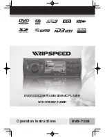 Preview for 1 page of RIPSpeed DVD-732B Operation Instructions Manual