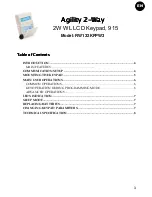 Risco Agility 2-way Wireless LCD Keypad User Manual preview