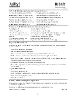 Preview for 4 page of Risco Agility3 Quick User Manual