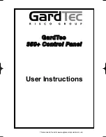 Preview for 1 page of Risco GardTec 350+ User Instructions