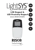 Risco lightsys RP432KP Manual preview