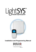 Preview for 1 page of Risco LightSYS Installation And Programming Manual