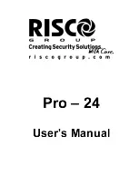 Risco Pro-24 User Manual preview