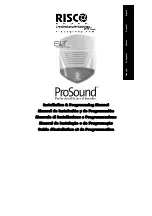 Risco ProSound Installation & Programming Manual preview