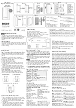 Risco RWX73M Manual preview