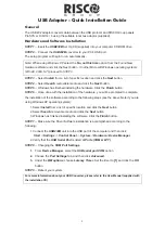 Preview for 1 page of Risco USB232B Quick Installation Manual