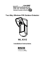 Risco WL T312 Installation Instructions Manual предпросмотр