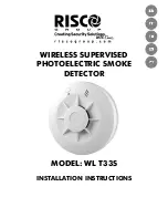 Risco WL T33S Installation Instructions Manual preview