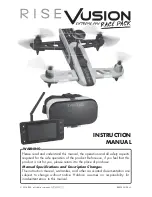 RISE VUSION FPV RACER Instrustion Manual preview