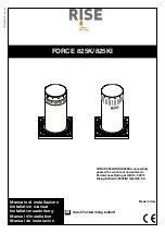 Rise FORCE 825K Installation Manual preview