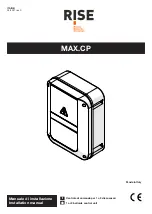 Preview for 1 page of Rise MAX.CP Installation Manual