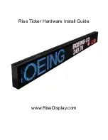 Preview for 1 page of Rise Ticker Hardware Install Manual