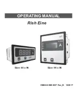 Предварительный просмотр 1 страницы Rishabh Rish Eine Operating Manual