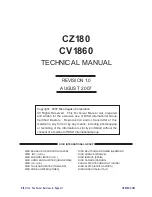 Riso CV1860 Series Technical Manual preview