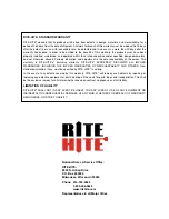 Предварительный просмотр 20 страницы RITE-HITE Dok-Lok STR-4000 Installation Manual