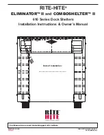 RITE-HITE ELIMINATOR II 610 Series Installation Instructions & Owner'S Manual preview