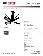 Предварительный просмотр 1 страницы RITE-HITE Revolution HVLS Fan Owner'S Manual