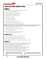 Preview for 10 page of RITEWAY HH-8200 Operator'S Manual