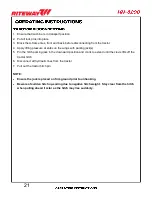 Preview for 28 page of RITEWAY HH-8200 Operator'S Manual