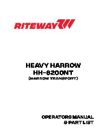 Preview for 1 page of RITEWAY HH-8200NT Operator'S Manual