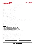 Preview for 10 page of RITEWAY HH-8200NT Operator'S Manual