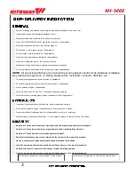 Preview for 10 page of RITEWAY RH-9222 Operator'S Manual & Parts