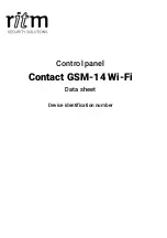 ritm Contact GSM-14 Wi-Fi Datasheet preview