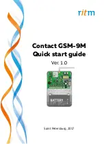 Предварительный просмотр 1 страницы ritm Contact GSM-9M Quick Start Manual