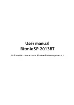 Предварительный просмотр 7 страницы Ritmix SP-2013BT User Manual