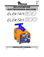 Ritmo ELEKTRA 400 Operator'S Manual preview