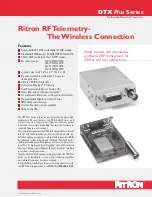 Preview for 1 page of Ritron DTX Plus Series Specifications