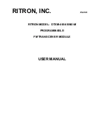 Preview for 1 page of Ritron DTXM-465-0BN6I-M User Manual