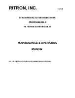 Ritron DTXM-NXDN Series Maintenance & Operating Manual preview