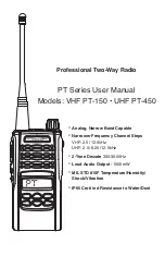 Ritron PT Series User Manual предпросмотр