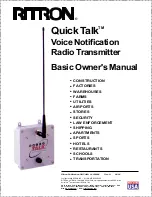 Предварительный просмотр 1 страницы Ritron Quick Talk Basic Owner'S Manual