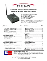 Ritron RBS-477DMR User Manual предпросмотр