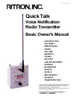 Preview for 1 page of Ritronics RQT-150 Basic Owner'S Manual