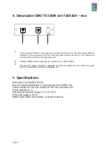 Preview for 5 page of Rittal CMC-TC ISDN Unit 7320.830 Operating Manual