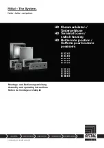 Preview for 1 page of Rittal HD 1670.600 Assembly And Operating Instructions Manual