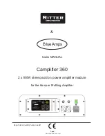 Предварительный просмотр 1 страницы Ritter BlueAmps Camplifier 360 User Manual