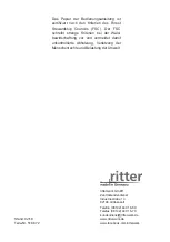 Preview for 65 page of Ritter compact 1 Operating Instructions Manual