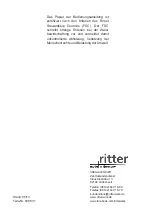 Preview for 60 page of Ritter E 18 Operating Instructions Manual