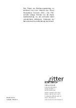 Предварительный просмотр 30 страницы Ritter EBT Manual