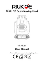 Preview for 1 page of RIUKOE ML-B080 User Manual