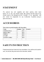 Preview for 3 page of RIUKOE ML-B080 User Manual