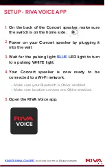 Preview for 8 page of Riva Concert Setup Instructions