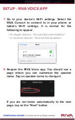 Preview for 10 page of Riva Concert Setup Instructions