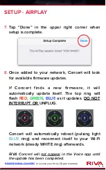 Preview for 20 page of Riva Concert Setup Instructions