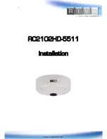 Preview for 1 page of Riva RC2102HD-5511 Installation Manual