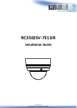 Riva RC3502SV-7311IR Installation Manual preview